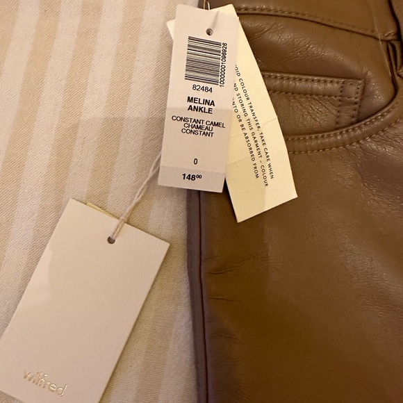 Aritzia Melina Wilfred Ankle Pants: Constant Camel - Picture 4 of 5